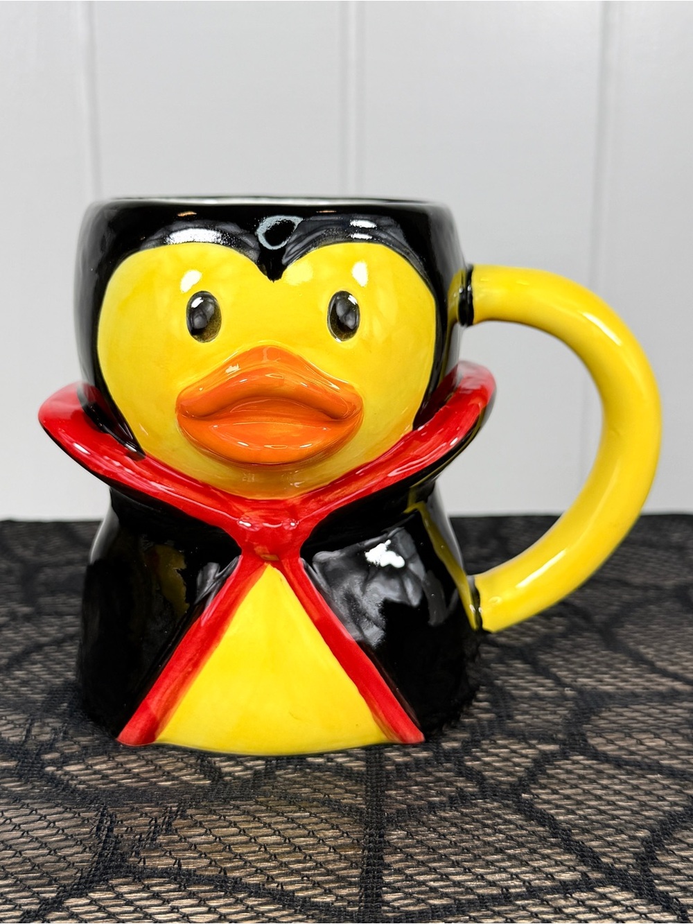 NEW Little Village Vampire Duck Halloween Mug